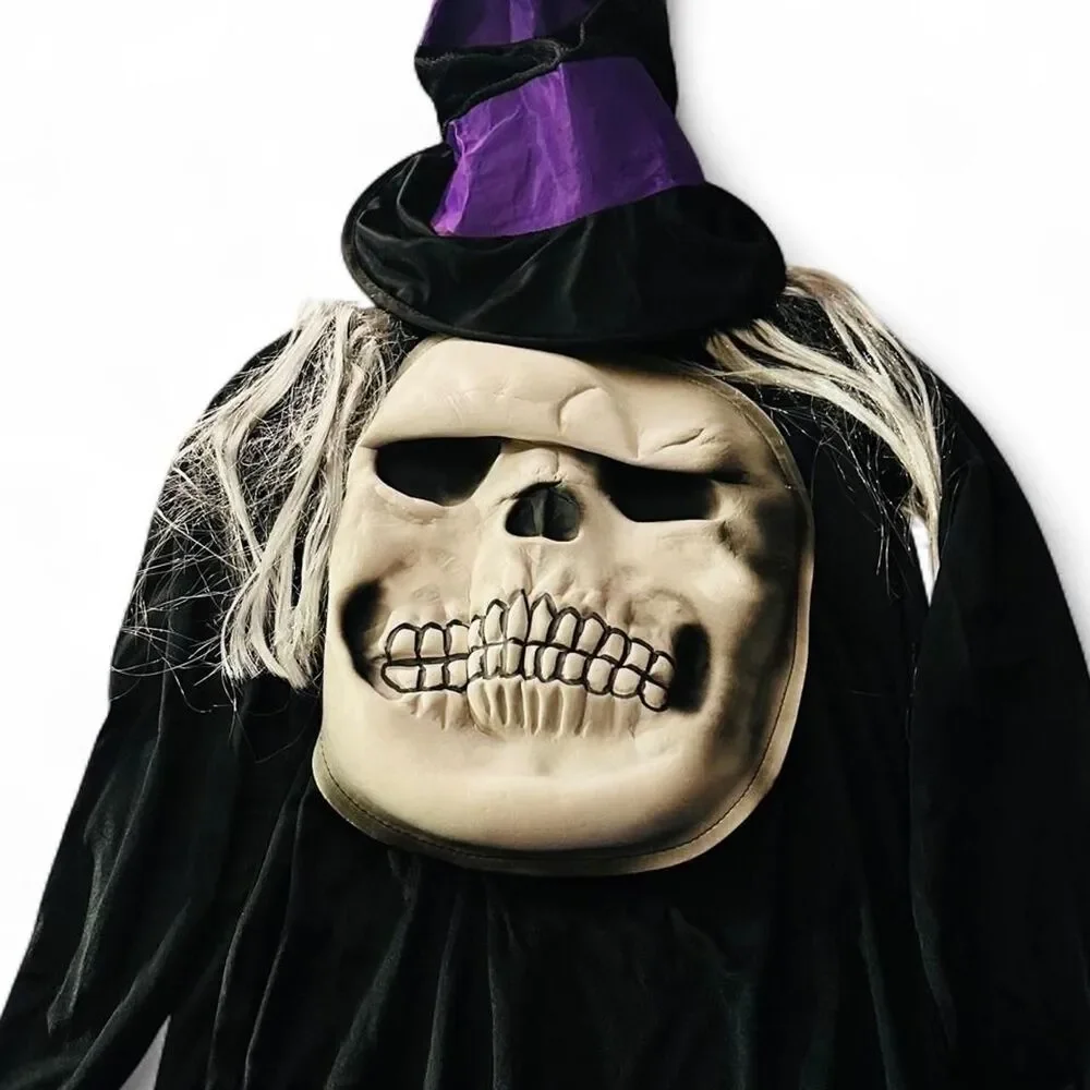 Mad Hatter Skull Unisex Child Large 10-12 Halloween Costume